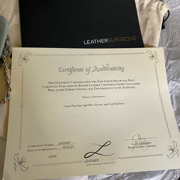 Chanel Chevron Flap Bag Light Blue - Picture 11 of 11